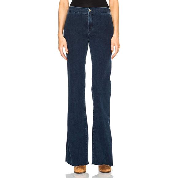 J Brand High Rise Tailored Flare Jeans Allegiance Blue Size 32 - Picture 1 of 11